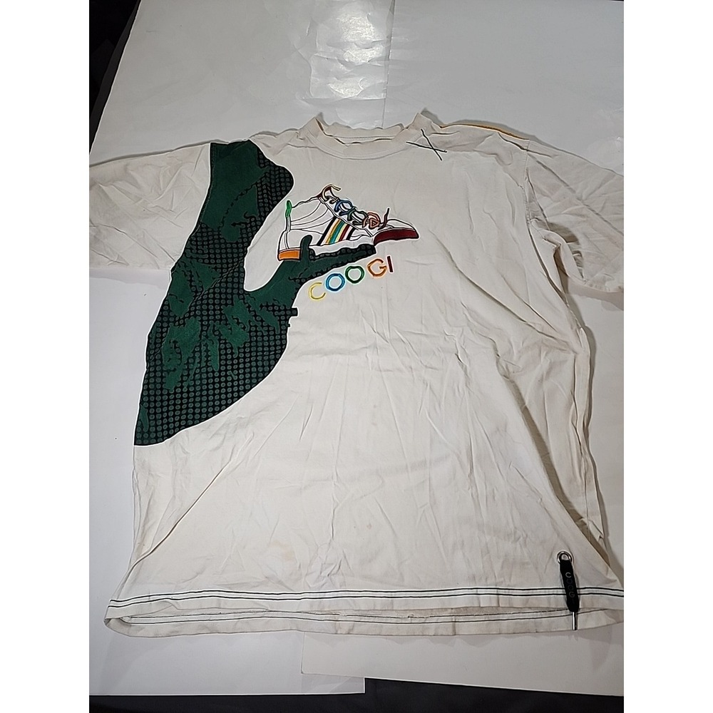 Mens Coogi "Shoe of Coogi" stitched designed shirt Vintage Size‎ 4XL